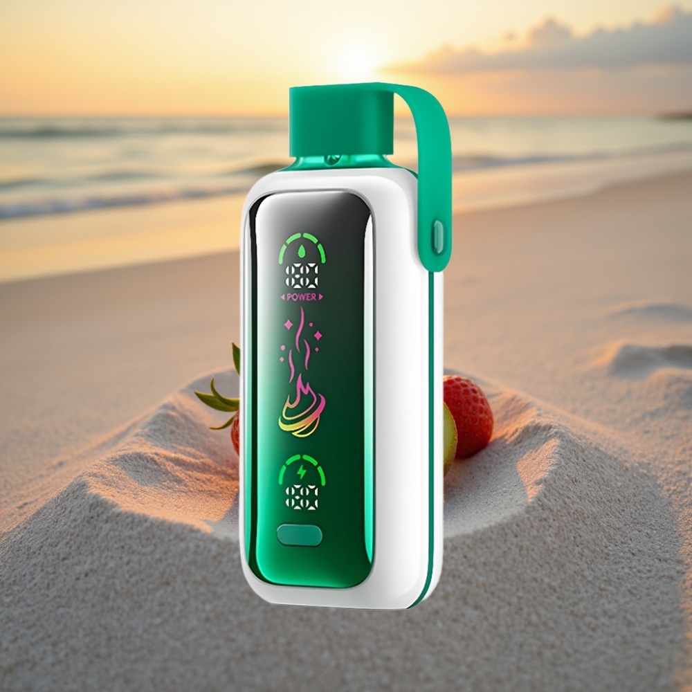 VOZOL Star 20000 Puffs Vienreizējās lietošanas vape Zemeņu Kivi ar 2.2" HD ekrānu, Dual mesh, 650mAh