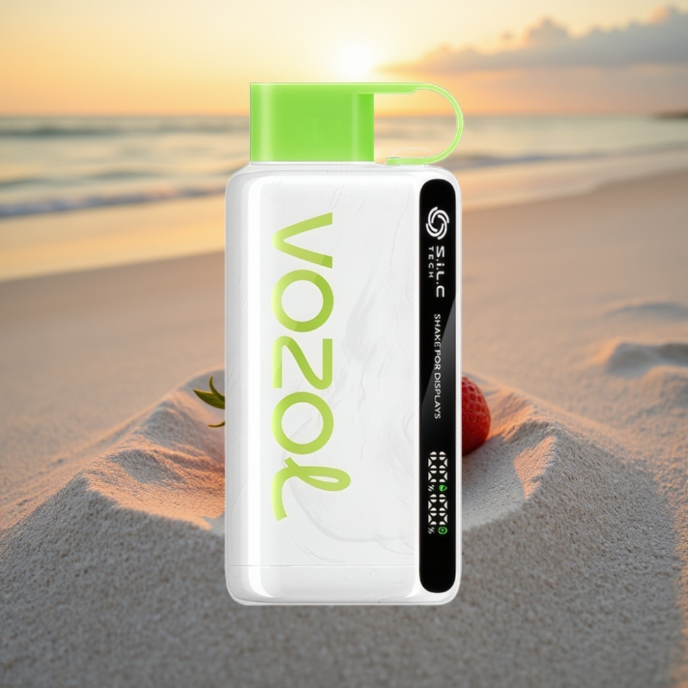 VOZOL STAR 9000/12000 Izmetamā Veipa Zemeņu Kiwi 650mAh, 30% ātrāk uzlādējams, S.i.L.C TECH