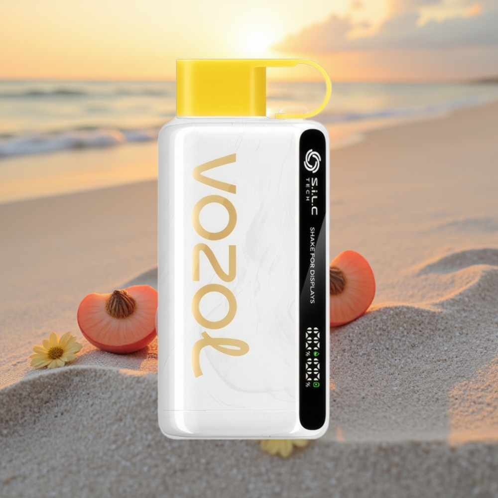 VOZOL STAR 9000/12000 Izmetamā Veipa Ķiršu Persiku Limonāde, S.i.L.C TECH, 650mAh, 30% ātrāk uzlādējams