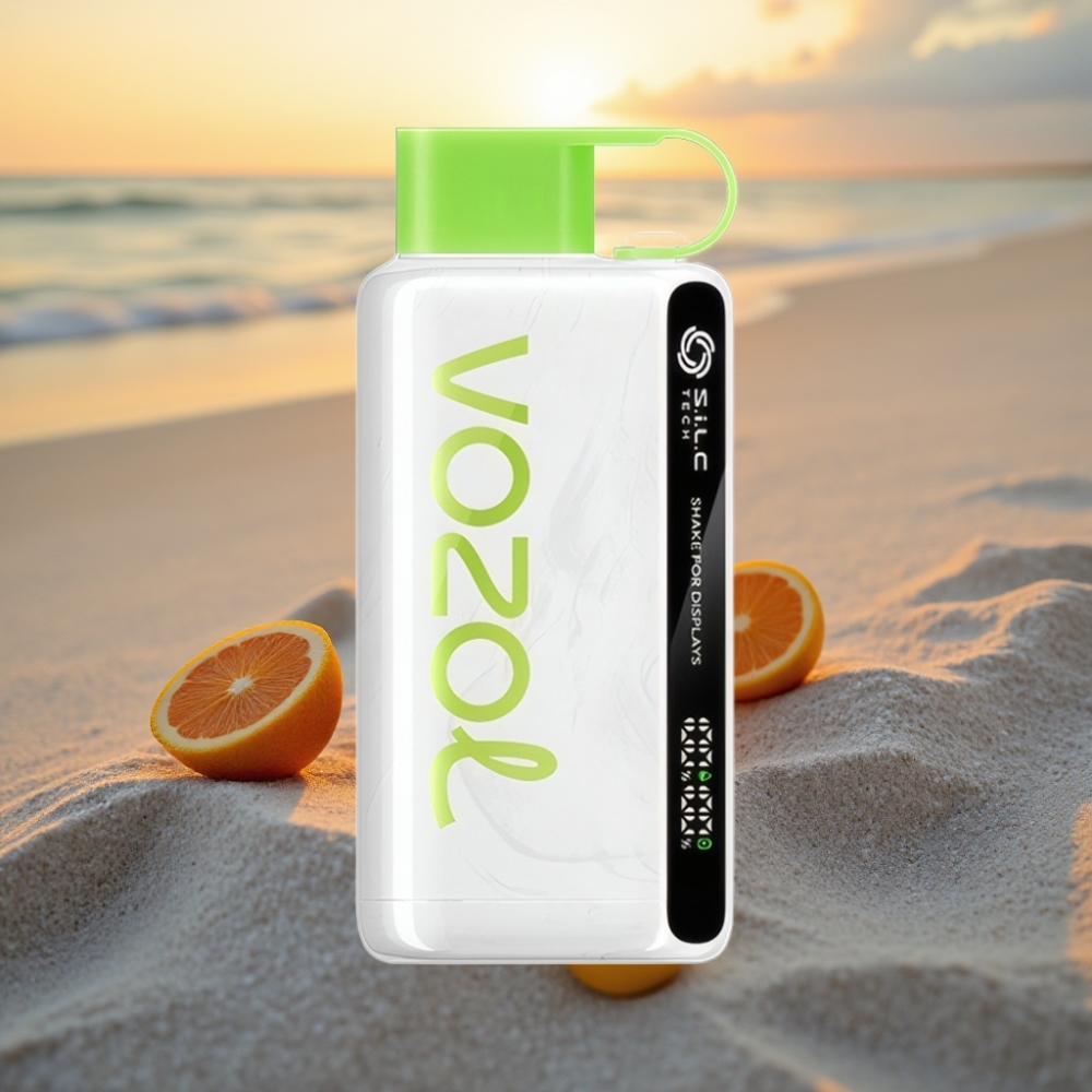 VOZOL STAR 9000/12000 Vienreizējās lietošanas vape Skābo Ābeļu Ledus ar S.i.L.C TECH, 650mAh, PCR plastmasa