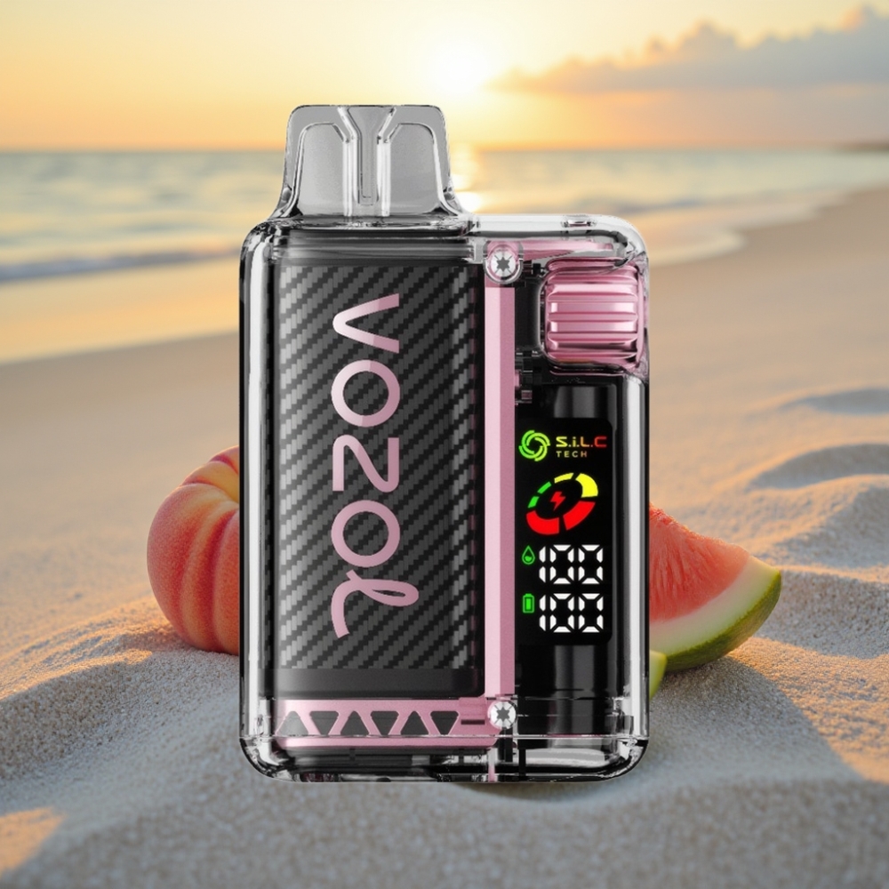 VOZOL Vista 20000 Puffs OLED 650mAh 2% S.i.L.C Dual Mēness Persiku Mango Arbūzu