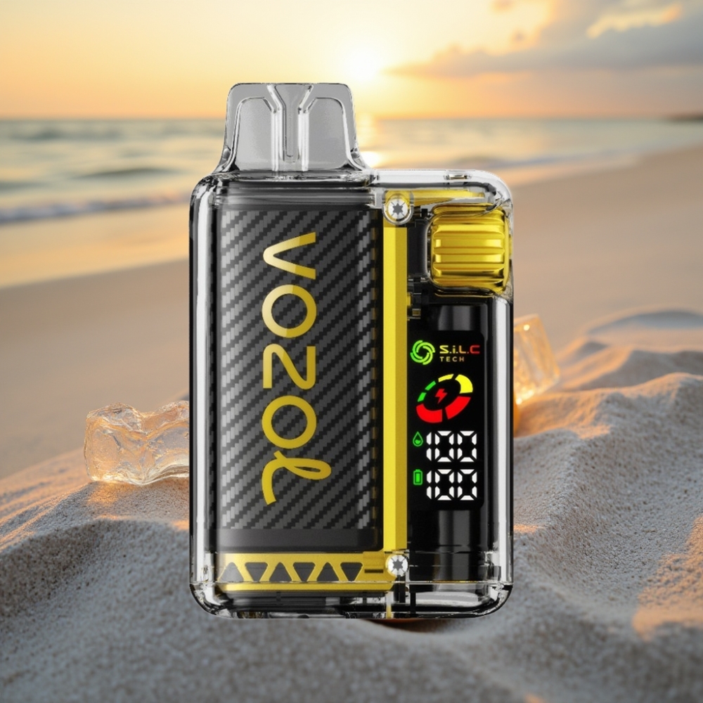 VOZOL Vista 20 000 Pitu Dispozabla Vape ar Atjaunojamo Akumulatoru (650mAh), OLED Ekrānu, Mango Ledus Garšu, 2% Nikotīna