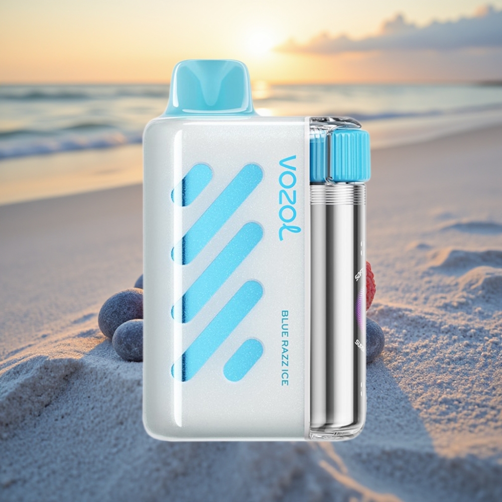 VOZOL VISTA 40000 Pūšu Vienreizējais Veips MTL, 1000mAh, Zilā Aveņu Ledus, 2% Nikotīna