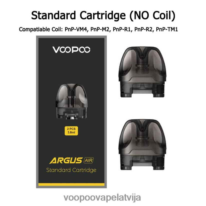 VOOPOO ARGUS AIR podkasetne (2gab.) standarta pods (tukšs) PDZVF6513 | VOOPOO Vape Riga