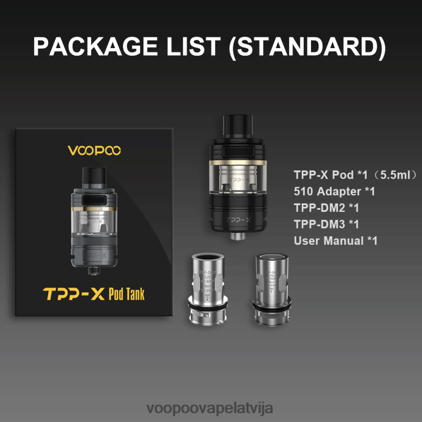 VOOPOO TPP X pod tvertne varavīksne PDZVF6514 | VOOPOO Vape KitsLatvija