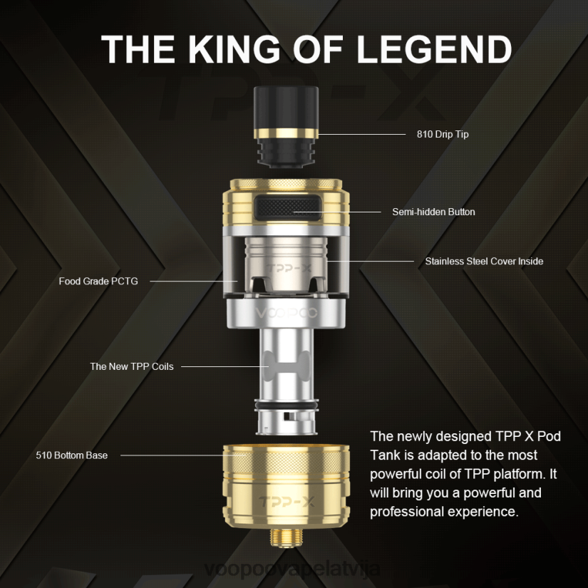 VOOPOO TPP X pod tvertne varavīksne PDZVF6514 | VOOPOO Vape KitsLatvija