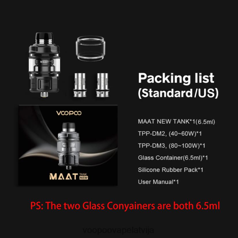 VOOPOO MAAT tvertne jauna melns PDZVF6511 | VOOPOO Latvija