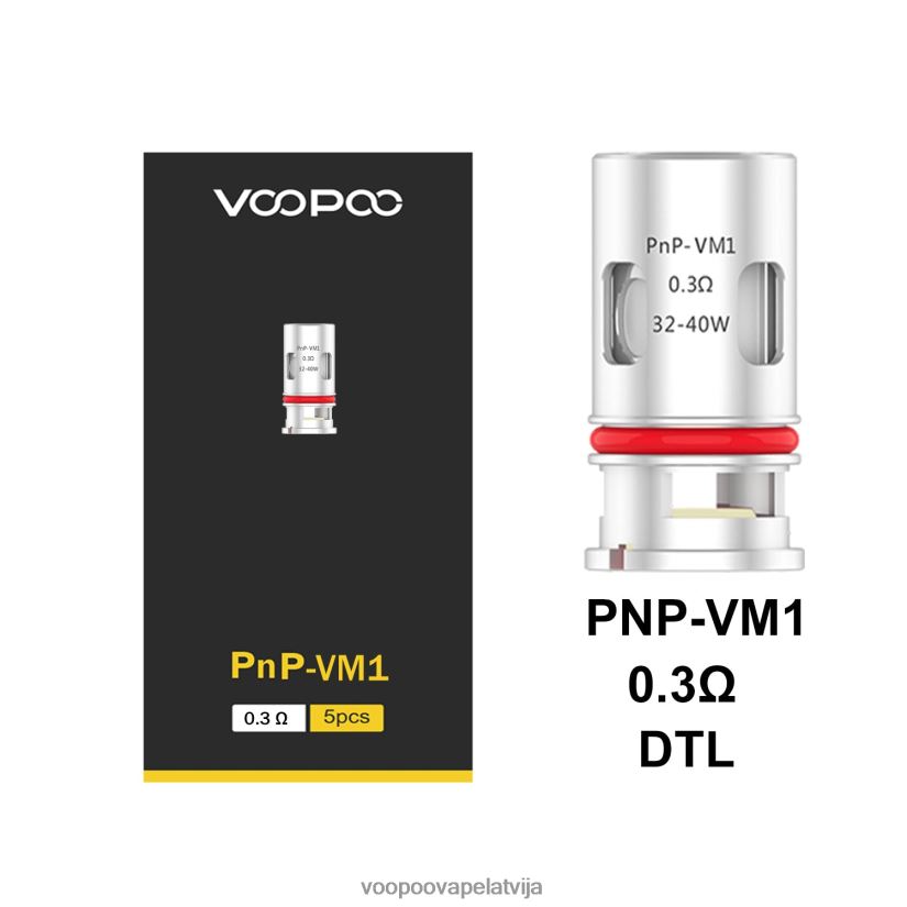 VOOPOO PNP spoles (5gab.) pnp-c1 PDZVF6584 | VOOPOO Vape KitsLatvija