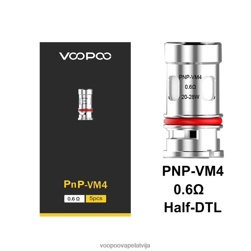 VOOPOO PNP spoles (5gab.) pnp-vm4 PDZVF6598 | VOOPOO Vape PodLatvija