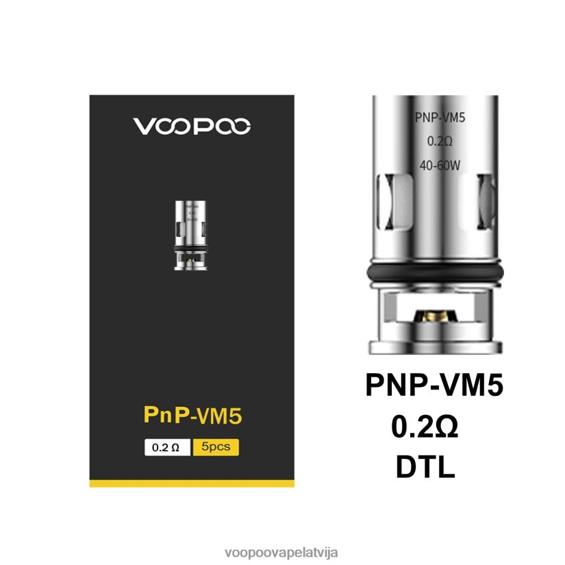 VOOPOO PNP spoles (5gab.) pnp-vm5 PDZVF6599 | VOOPOO Vape Coil