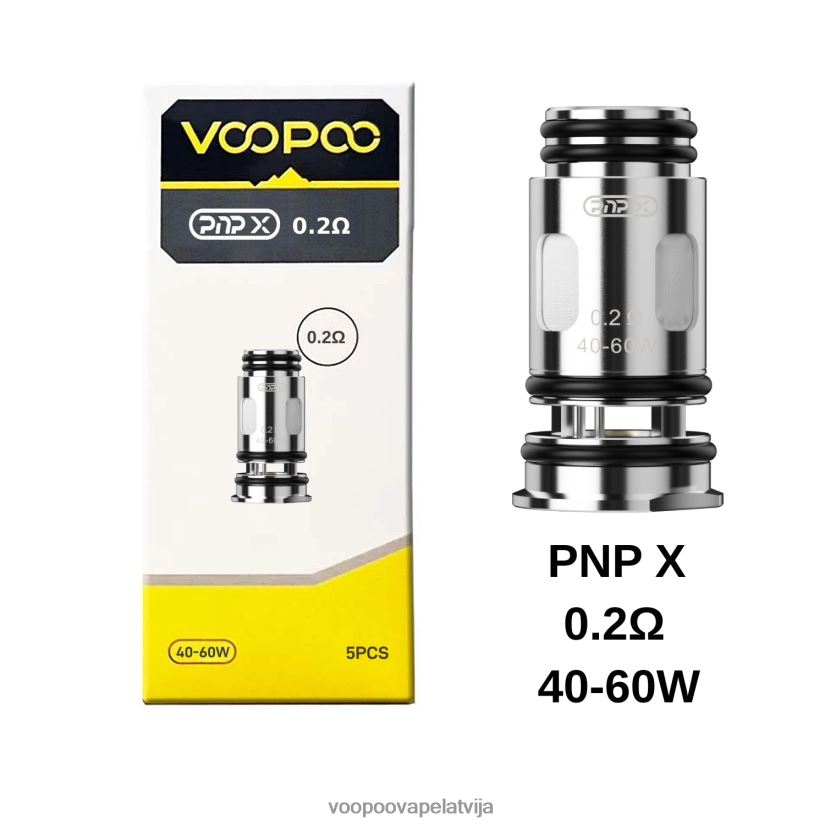 VOOPOO PNP spoles (5gab.) pnp x 0,2 omi PDZVF6606 | VOOPOO Vape ArgusLatvija
