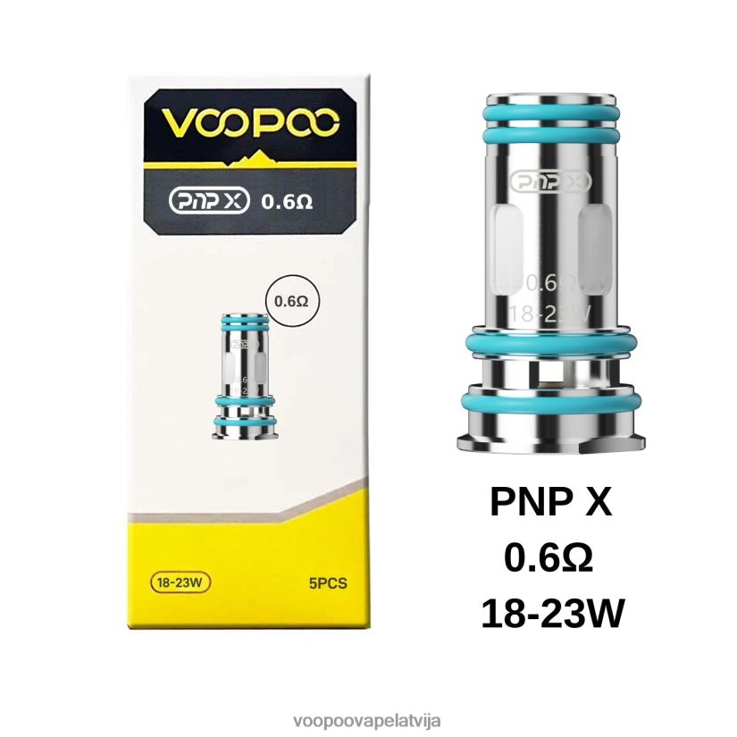 VOOPOO PNP spoles (5gab.) pnp x 0,6 omi PDZVF6608 | VOOPOO Vape PodLatvija