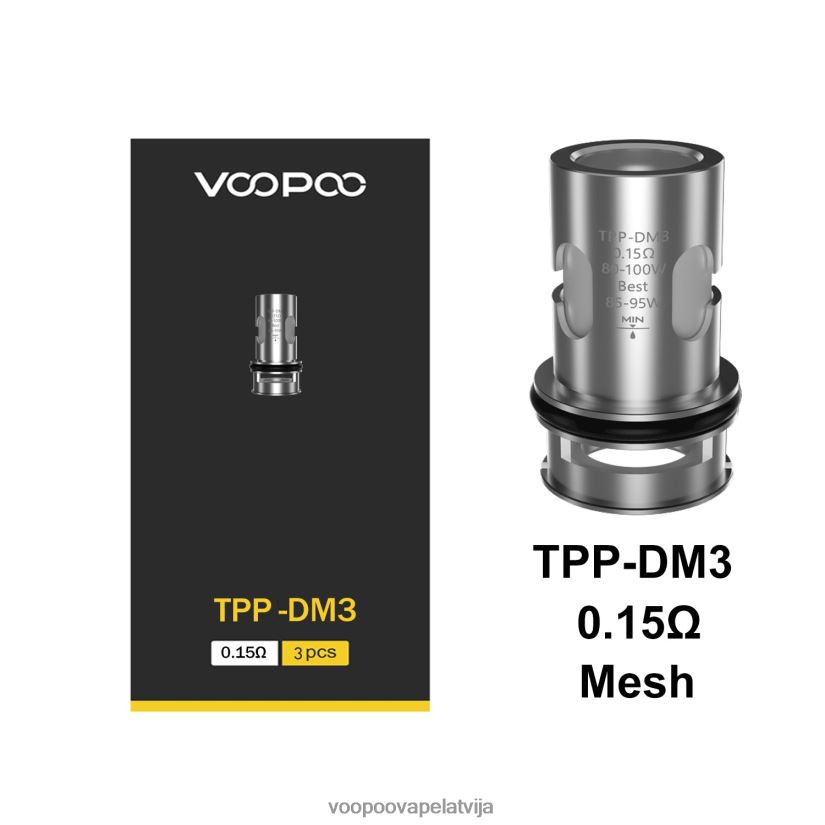VOOPOO TPP spoles (3gab.) tpp-dm3 PDZVF6610 | VOOPOO Vape Store