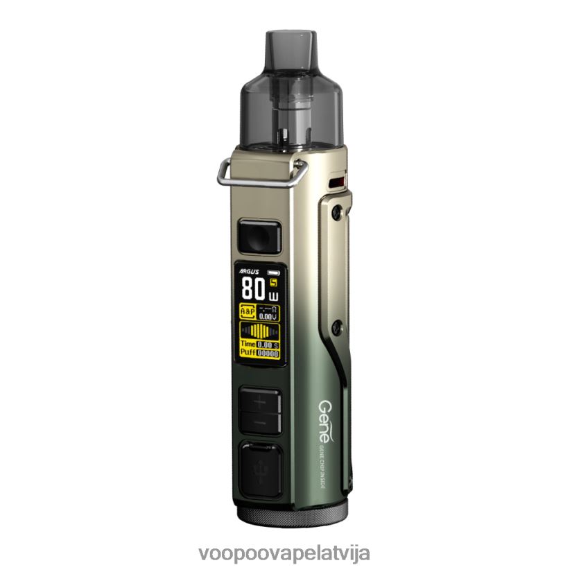 VOOPOO ARGUS PRO pod mod komplekts melnzaļš zelts PDZVF630 | VOOPOO Vape Store