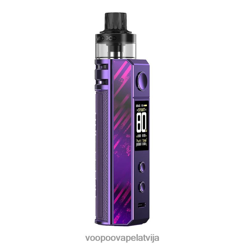 VOOPOO DRAG H80S pod komplekts galaktika violeta PDZVF6244 | VOOPOO Vape KitsLatvija