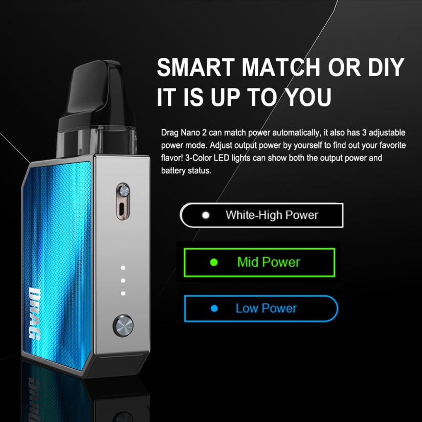 VOOPOO DRAG NANO 2 pod komplekts zaļā tēja PDZVF6152 | VOOPOO Vape Latvija