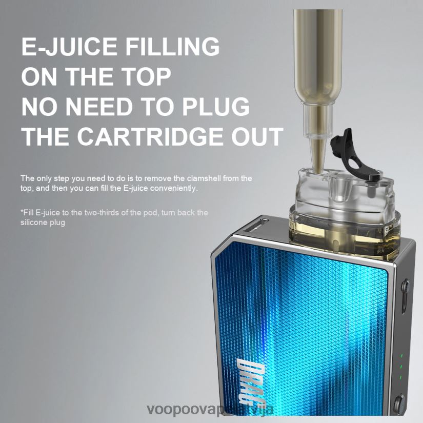 VOOPOO DRAG NANO 2 pod komplekts zaļā tēja PDZVF6152 | VOOPOO Vape Latvija