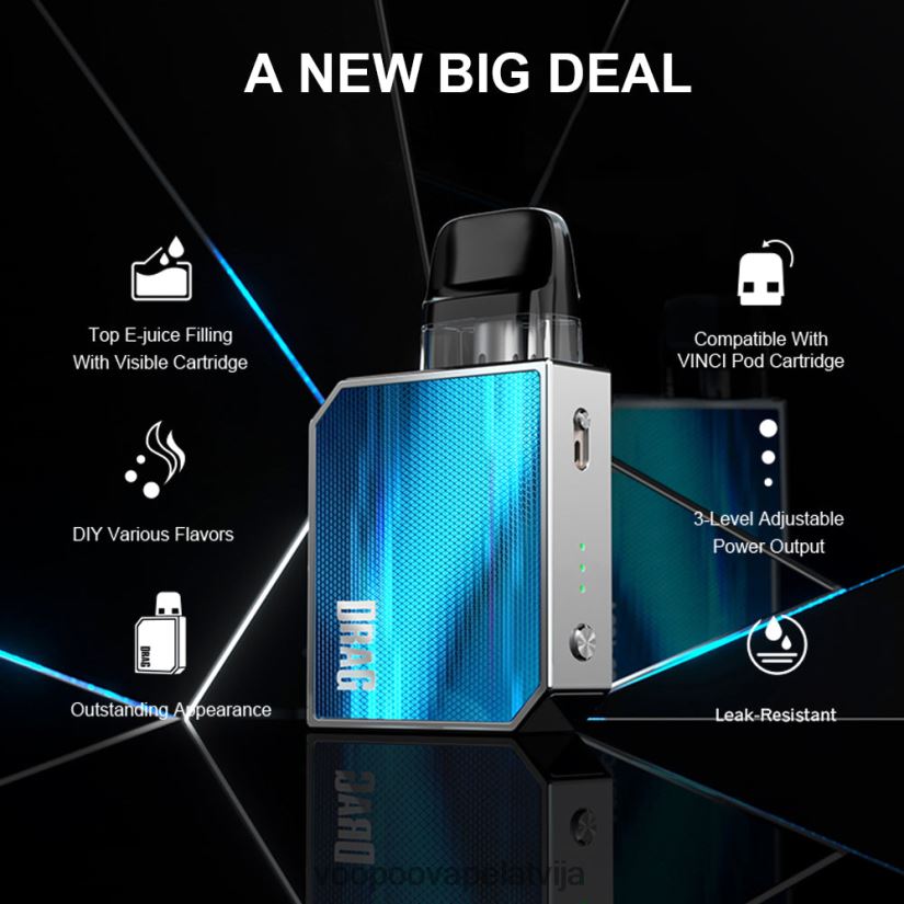 VOOPOO DRAG NANO 2 pod komplekts zaļā tēja PDZVF6152 | VOOPOO Vape Latvija