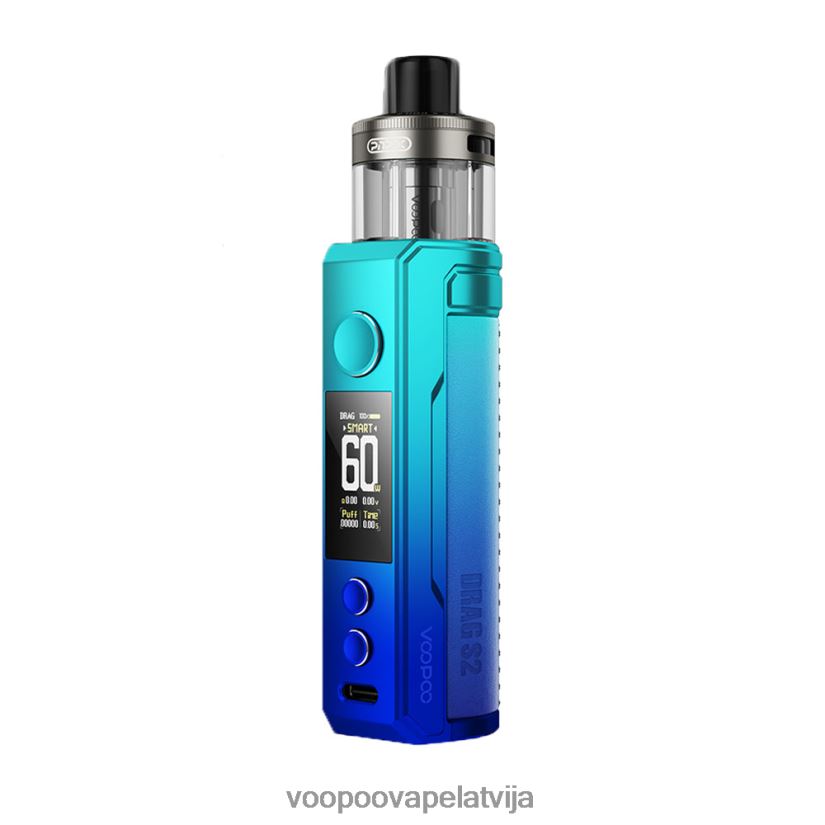 VOOPOO DRAG S2 pod mod komplekts debesu zils PDZVF6156 | VOOPOO Vape ArgusLatvija