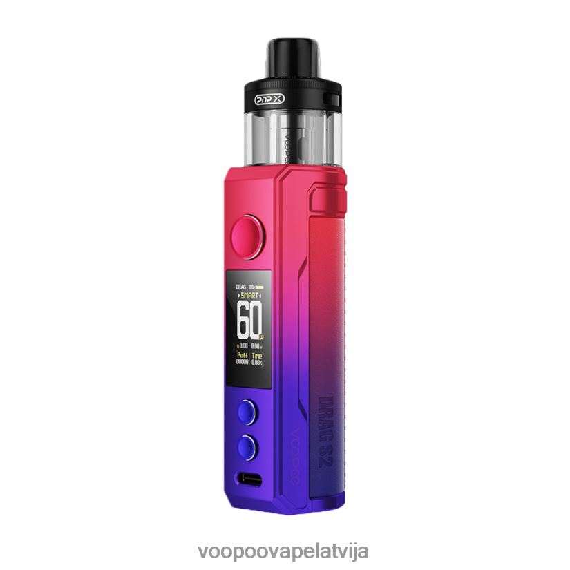 VOOPOO DRAG S2 pod mod komplekts moderns sarkans PDZVF6258 | VOOPOO Vape PodLatvija