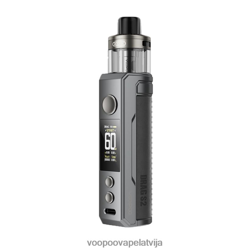 VOOPOO DRAG S2 pod mod komplekts pelēks metāls PDZVF6260 | VOOPOO Vape Store