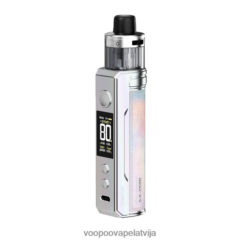 VOOPOO DRAG X2 pod mod krāsains sudrabs PDZVF6153 | VOOPOO Vape Riga