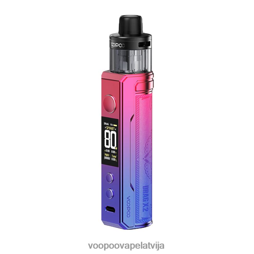 VOOPOO DRAG X2 pod mod moderns sarkans PDZVF6231 | VOOPOO Latvija