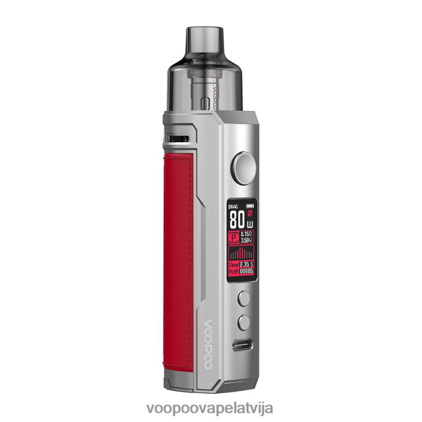 VOOPOO DRAG X pod mod komplekts sudraba sarkans PDZVF6178 | VOOPOO Vape PodLatvija