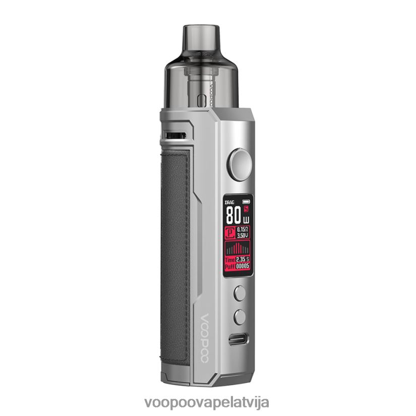 VOOPOO DRAG X pod mod komplekts sudraba un tumši pelēka PDZVF6180 | VOOPOO Vape Store